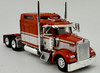 HO 1:87 HL-90015 Kenworth W900 Tandem Axle Tractor - RED/WHITE STRIPES