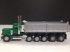 HO 1:87 Promotex 6417 Peterbilt Super Dump 3 Lift Axles - GREEN/SILVER