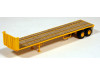 HO 1:87 Lonestar # 5010 Trailmobile 40' Flatbed Trailer Construction Yellow KIT