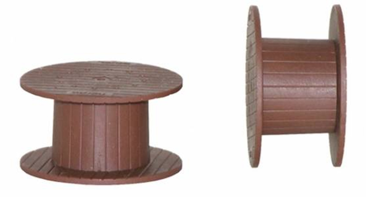 HO 1:87 Promotex # 5438 Wooden (simulated) Cable Spools (6 pcs.) Truck Load  - Truck Stop Hobbies 1-87 