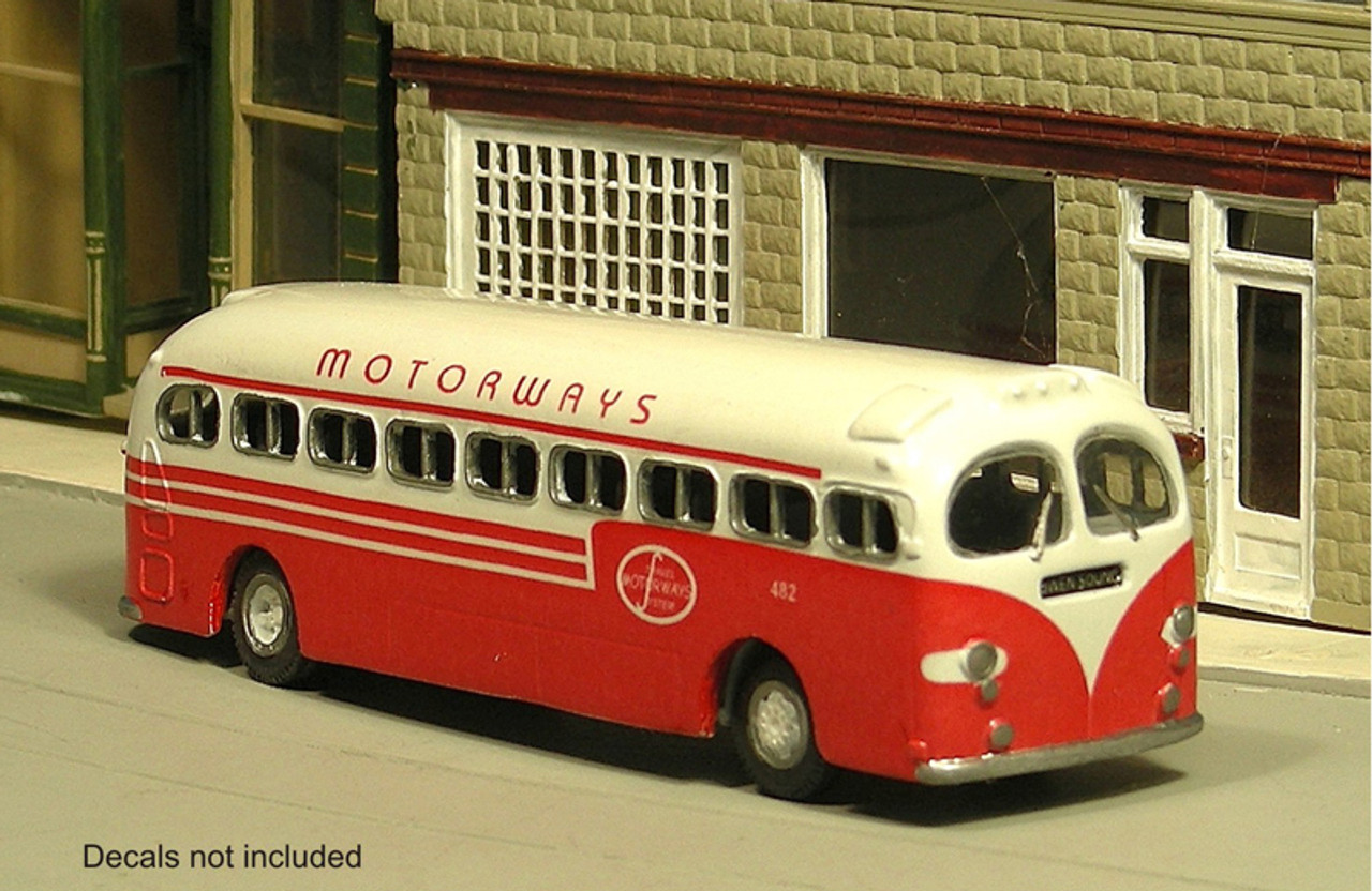 HO 1:87 Sylvan SW-002 - 1945-47 General American Aero-coach Bus KIT