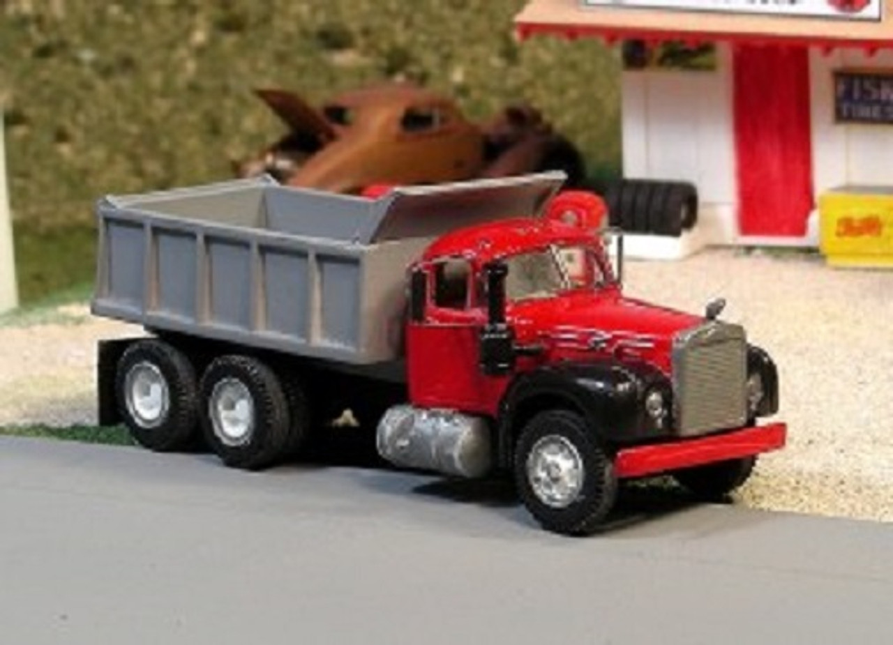 Ho 1 87 Sylvan Scale Models V 222 1955 66 Mack B 75 W B Cab Tdm Axle Dump Kit Truck Stop Hobbies 1 87