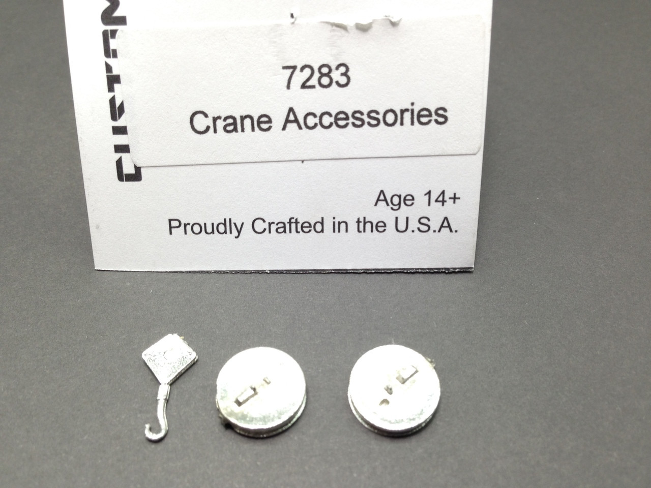 HO 1:87 Custom Finishing # 7283 Crane Accessories - Electro Magnets (2),  Hook