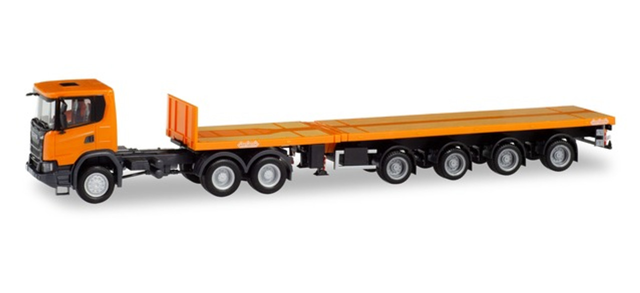 HO 1:87 Herpa # 311403 Scania CG 17 Teletrailer Semi - Municipal