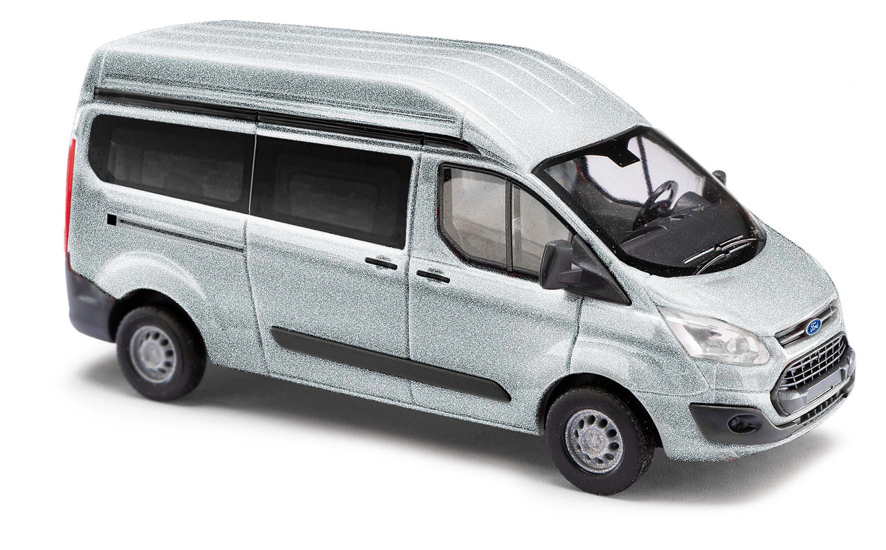 HO 1:87 Busch # 52505 - Ford Transit Bus/Van - Metallic Silver