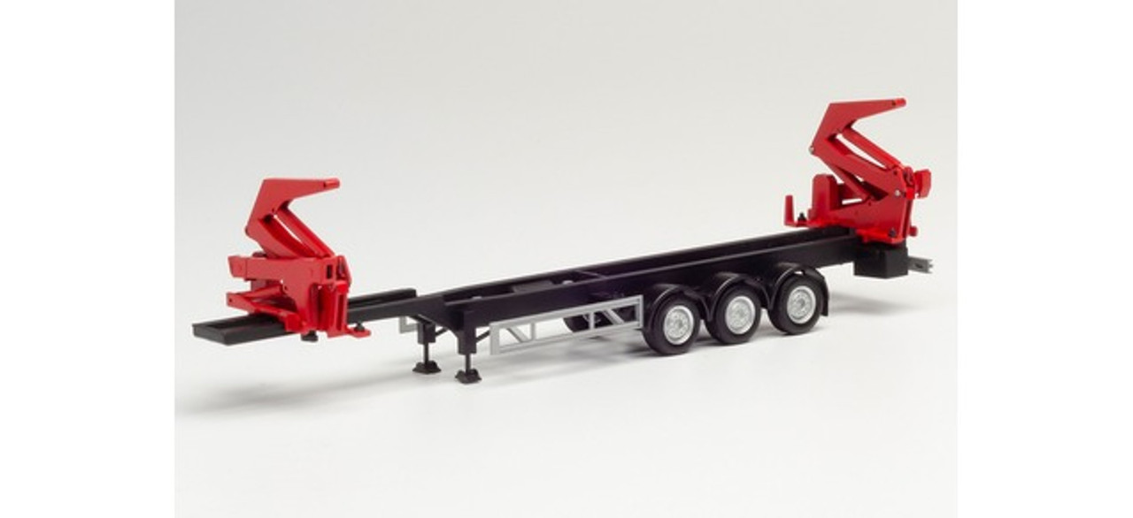 HO 1:87 Herpa # 76982 Hammar Side Loader Container Trailer w/Hoists