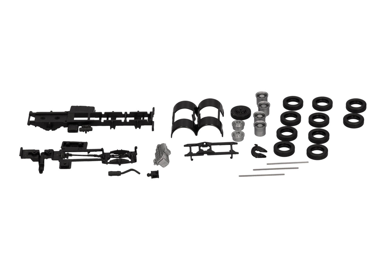 Roman Chassis HO 1:87 Herpa # 85793 MAN/Roman 3-Axle Truck Chassis (2 pcs.) KIT ...