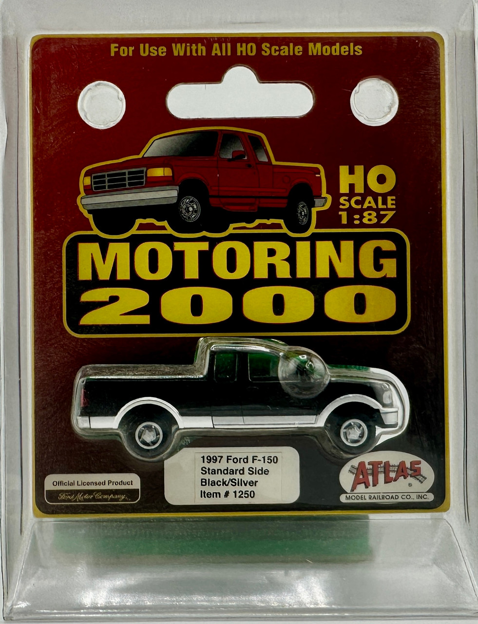 HO 1:87 Atlas 1250 - 1997 Ford F-150 Standard Side Pickup - BLACK