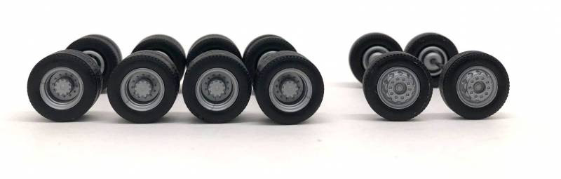 Set Ruote In Metallo Per Scala HO 1:87 - 24 Pezzi, Assi In - Foto 6