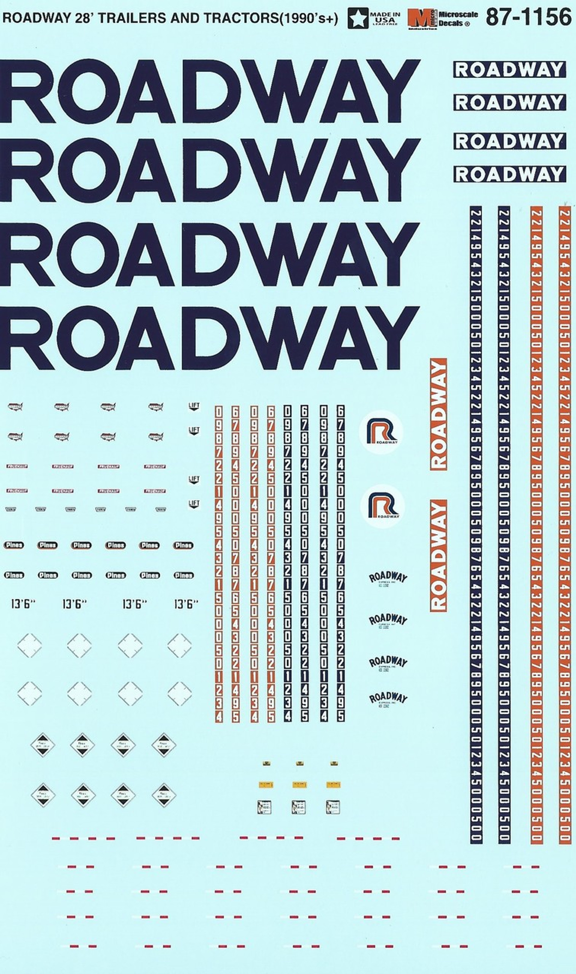 Microscale Decals Products Truck Stop Hobbies 187
