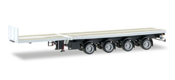 HO 1:87 Herpa # 76203-007 - 4-axle Telescoping Flat Bed Trailer