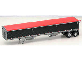 HO 1/87 Lonestar 6030 Wilson 43' Pacesetter Grain Trailer KIT Black w/Red Tarp