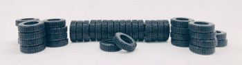 HO 1:87 Promotex # 5502 All Terrain Tires Only - (40 pcs.)  14.75mm Diameter