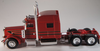 HO 1:87 TSH # 507 Peterbilt 389 Tandem Axle Tractor - Red/Black/Gold