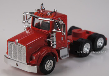 HO 1:87 TSH # 661 Kenworth 800W Tandem Axle Tractor - Heavy Haul - Viper Red