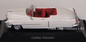 HO 1:87 Schuco # 7605 - 1953 Cadillac Eldorado Convertible Top Down - White
