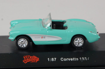HO 1:87 Malibu # 198 - 1957 Corvette Convertible - Turquoise