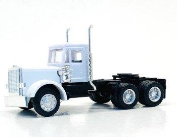 HO 1:87 Promotex # 15284 Peterbilt Day Cab Semi Tractor White - Updated Grill