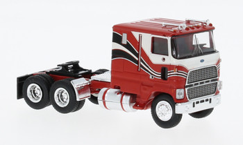 HO 1:87  Brekina 85851 - 1978 Ford CTL-9000 COE Tractor - Red/White