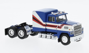 HO 1:87  Brekina 85877 - 1978 Ford LTL-9000  Tractor - Blue/White/Red