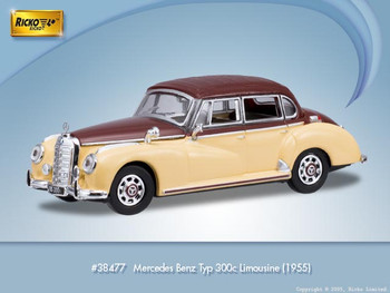 HO 1:87 Ricko # 38327 - 1955 Mercedes 300c (W186) Cabriolet, beige