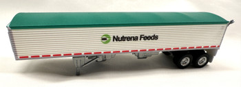 HO 1:87  HL-464 -  39' Grain Trailer - w/Green Tarp - NUTRENA