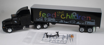 HO 1:87 Promotex 6209 Kenworth T-600 Sleeper  w/40' Day Van - FEED THE CHILDREN