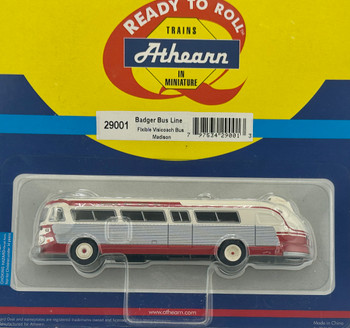 HO 1:87 Athearn 29001 Fixble Visicoach Bus - BADGER BUS LINE/MADISON