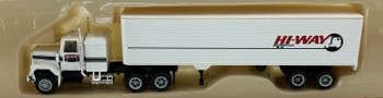 HO 1:87 Con-Cor 1014 GMC Sleeper Cab w/40' Dry Van Trailer - HI-WAY DISPATCH