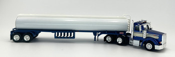 HO 1:87 TNS 515093 - Peterbilt 367 Day Cab w/Gasoline Tanker - BLUE/WHITE