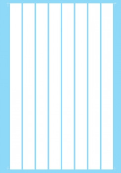 HO 1:87 Microscale PS-1-1-2 Parallel Stripes 1/2" Wide WHITE DECALS HO 1:87 Microscale PS-1-1-2 Parallel Stripes 1/2" Wide WHITE DECALS