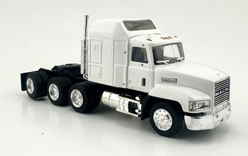 HO 1:87 Promotex 450025 Mack 613 Tri-Axle Sleeper Cab Tractor - WHITE
