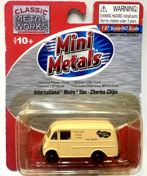 HO 1:87 Classic Metal Works 30369 -International Metro Van - CHARLEY'S CHIPS