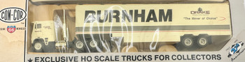 HO 1:87 Con-Cor 1103 Freightliner COE[ w/408' Moving Van Trailer - DRAKE BURNHAM