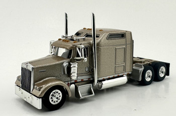 HO 1:87 HL-90017 Kenworth W900L Tandem Axle Tractor - METALLIC SAND