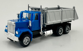 HO 1:87 Promotex 450110 GMC General Dump Truck - BLUE/SILVER