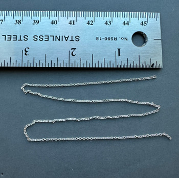 HO 1:87 A-Line # 29222 Nickel Plated Chain 12'' -40 Links per inch