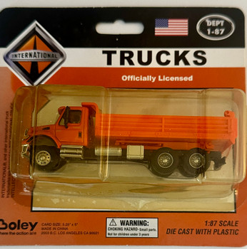 HO 1:87 Boley 4505-99 International Tandem Dump Truck  - ORANGE