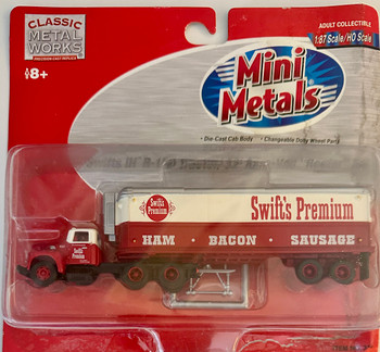 HO 1:87 CMW 31120 Swifts Premium IH R-190 Tractor W/32' Aero-Van Reefer Van