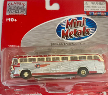 HO 1:87 Classic Metal Works 32111 GMC PD 4103 Trailways Bus - SAN FRANCISCO