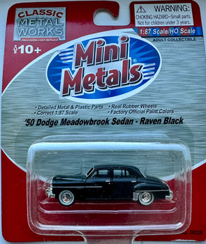 HO 1:87 CMW 30228 - 1950 Dodge Meadowbrook Sedan - RAVEN BLACK