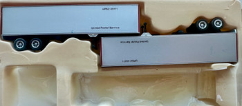 HO 1:87 Con-Cor 8107-2 - 40' Piggyback Dry Box Van Trailers (2 pcs.) - UPS UNITED PARCEL SERVICE