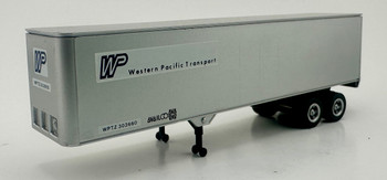 HO 1:87 Con-Cor WP - 40' Piggyback Box Van Trailer - WESTERN PACIFIC