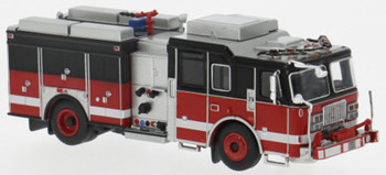 HO 1:87 PCX870846 - SEAGRAVE Attacker Fire Truck - RED/BLACK