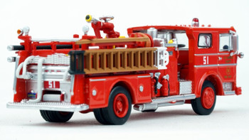 Copy of HO 1:87 Iconic Replicas 87-0648- Iconic Replicas 1973 Ward LaFrance Fire Truck L.A. FD Engine 51