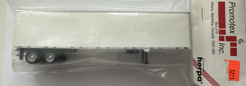 HO 1:87 Promotex # 5285 -45' - 2-Axle Dry Van - White Undecorated