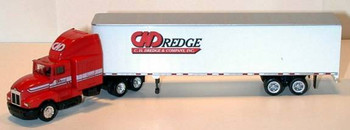 HO 1:87 Promotex 471819 KW T600 Sleeper Cab w/ 45' Dry Van Trailer - C.H. DREDGE