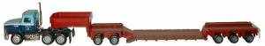 HO 1:87 Promotex 6260 Mack CH 603 Day Cab w/Modular Lowboy Flatdeck Trailer
