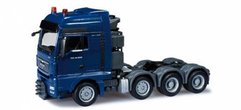 HO 1:87 Herpa 154972 MAN TGX XXL 680 - 3-Axle Heavy-Haul Tractor - DARK BLUE