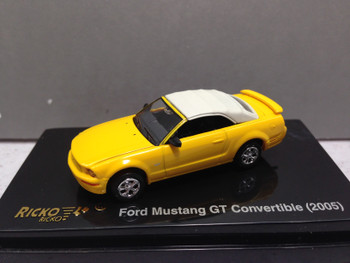 HO 1:87 Ricko 38482 - Ford Mustang GT Convertible - YELLOW/WHITE